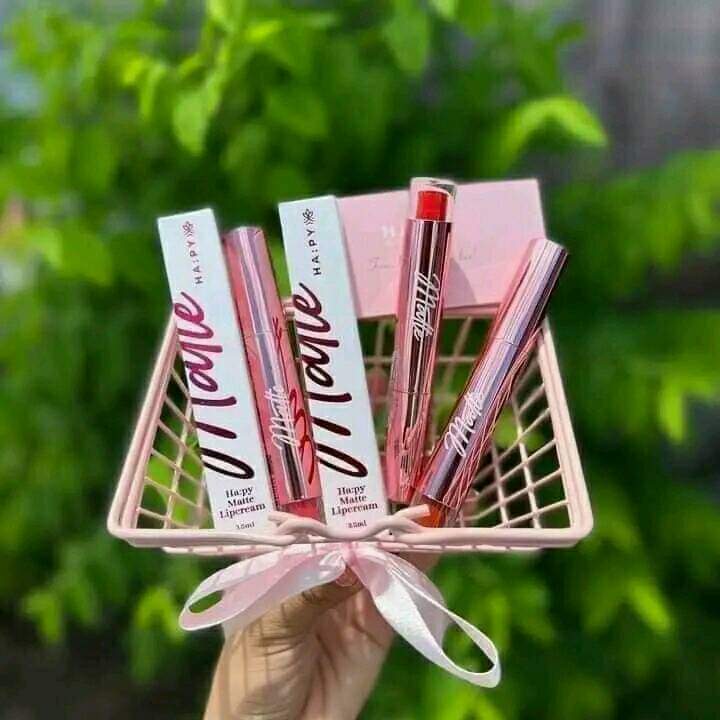 Son Happy kem lì Mattle Lipcream , Son Hapy siêu lì [son handmade]