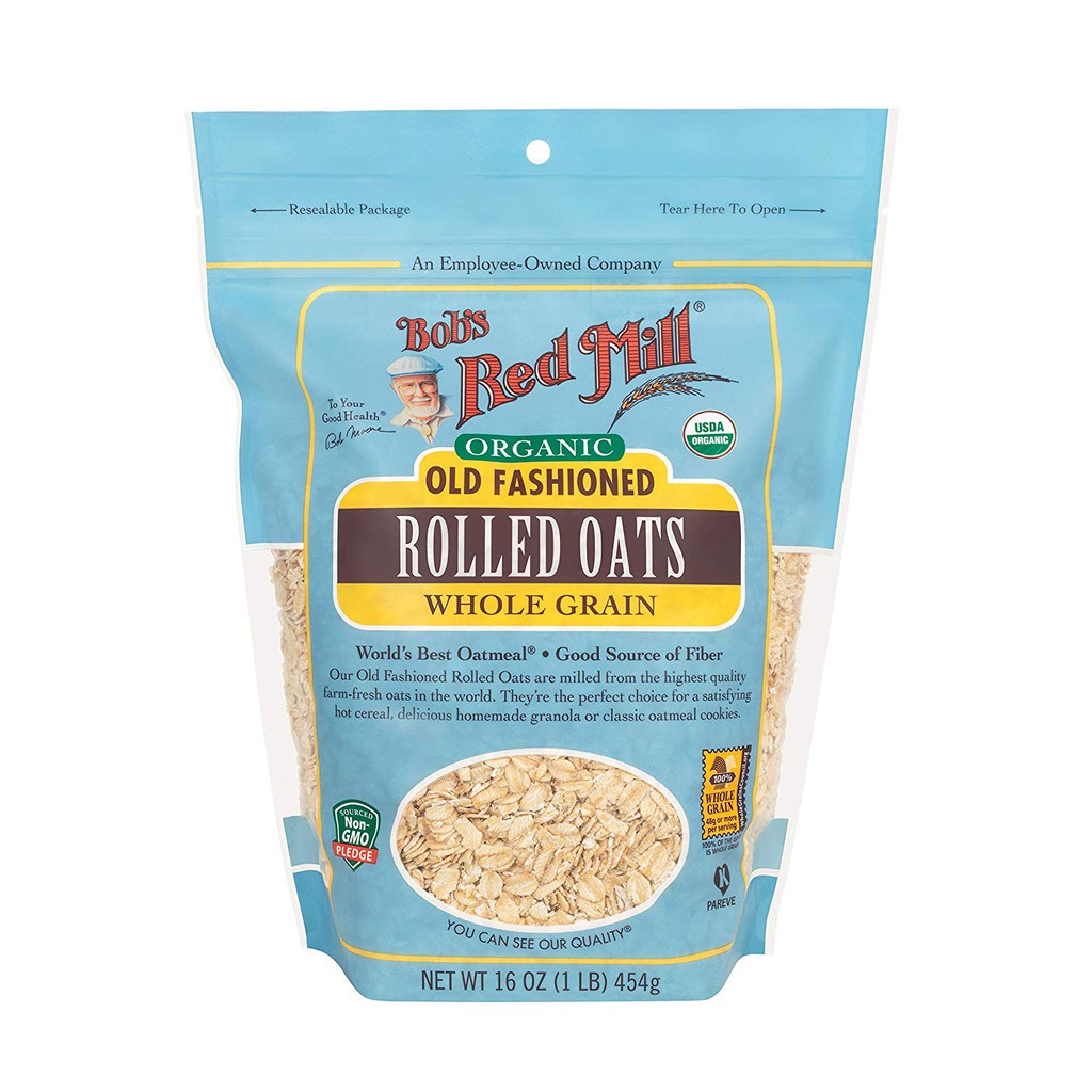 Yến Mạch Bob's Red Mill Rolled Oats Instant Rolled Organic Old Fashioned Steel Cut Quick Cook Oats Mỹ (Product Of America)
