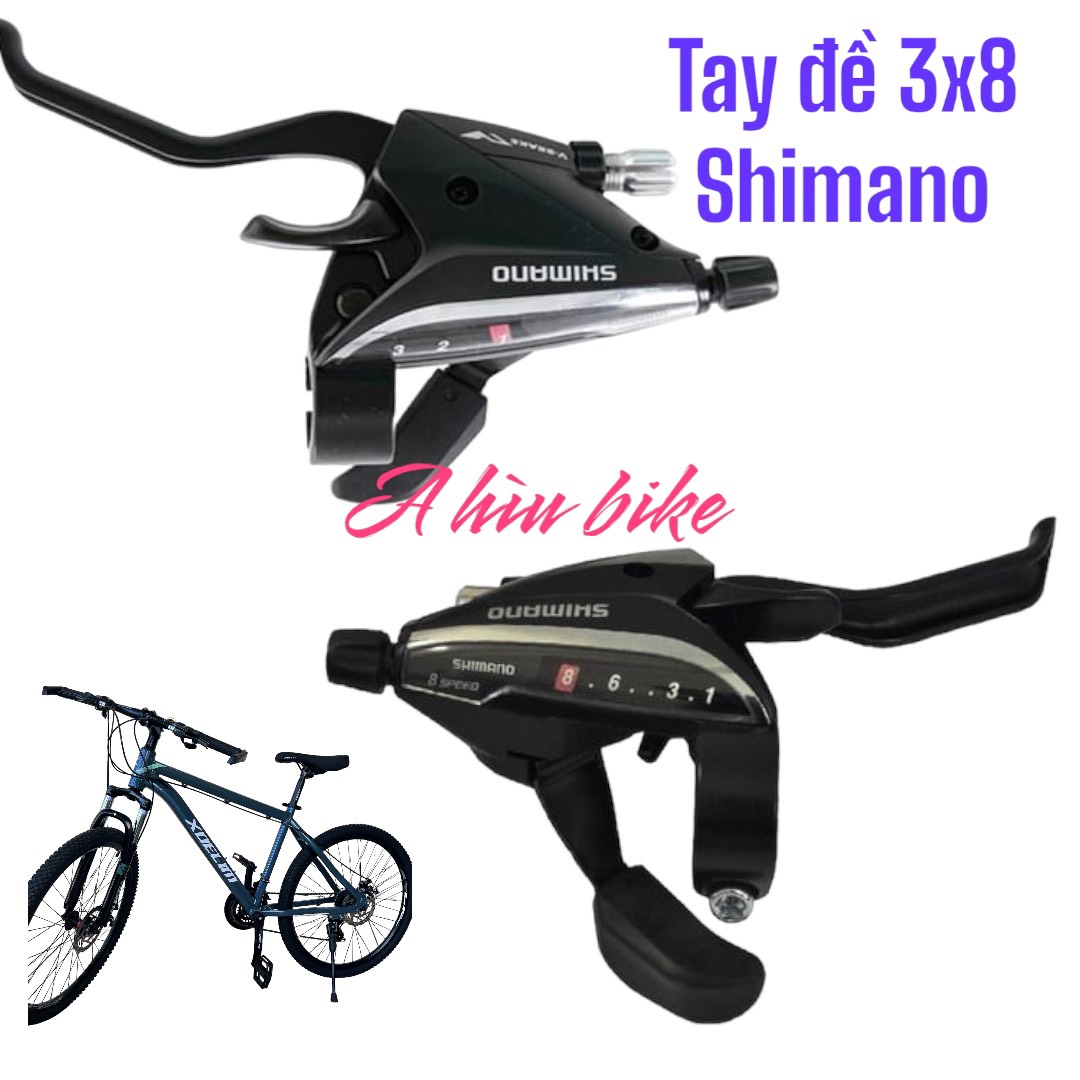 Tay đề bấm xả liền phanh 3*8 Shimano