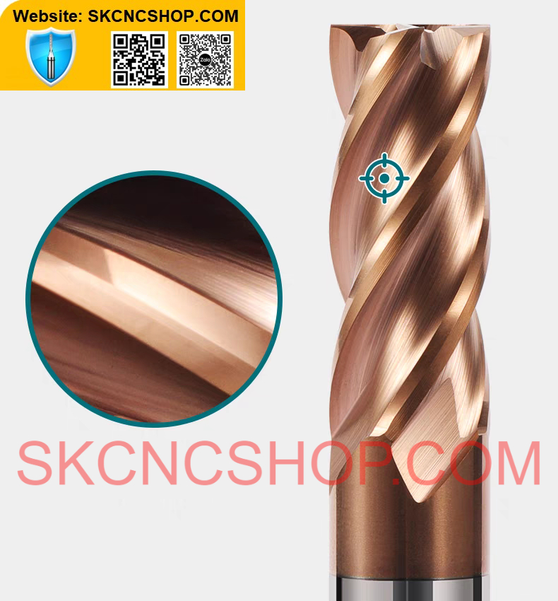 Mũi dao phay Kim loại 4 ME - ENDMILL - HRC55 - SK CNC SHOP