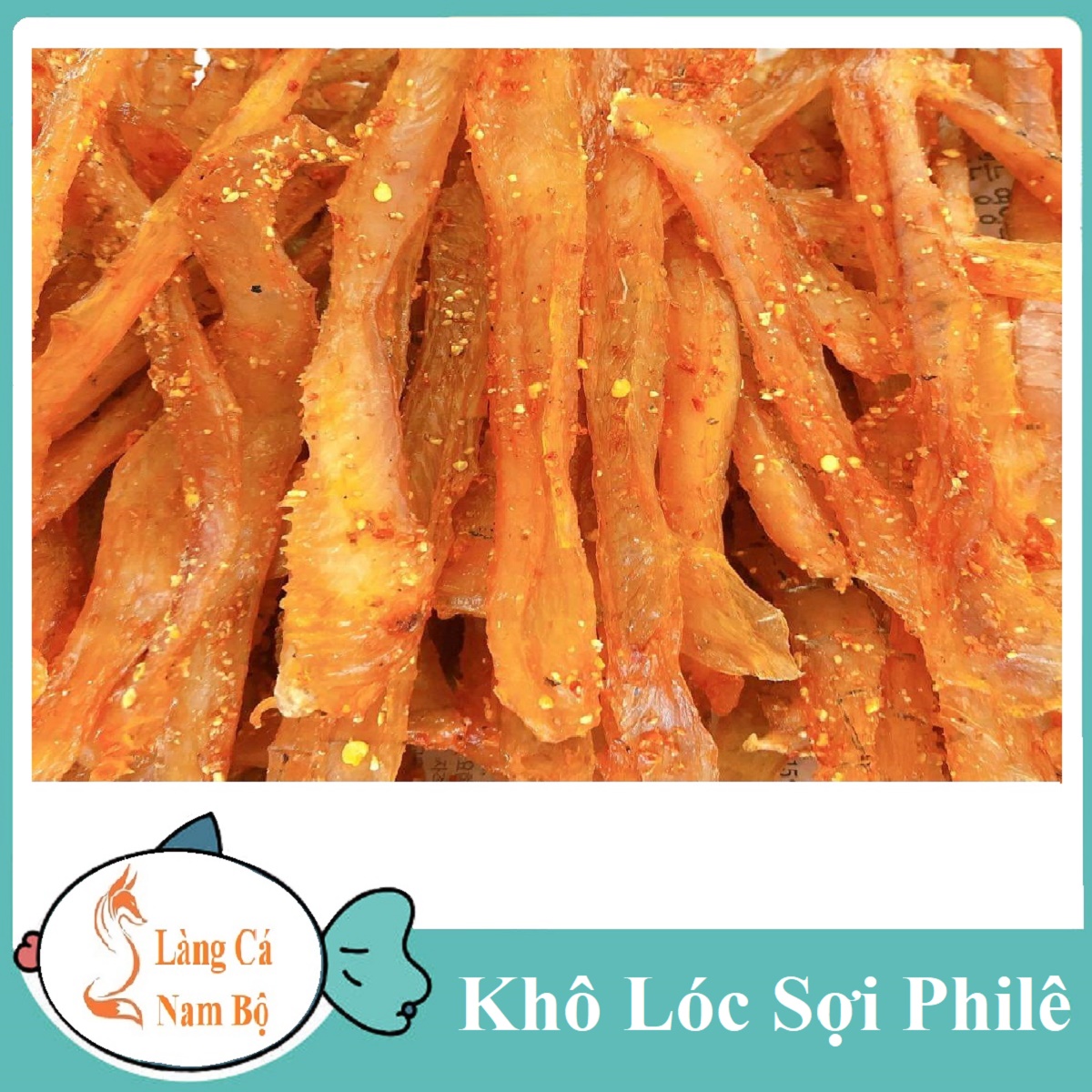 Khô cá lóc xé sợi - rút hết xương, chỉ còn thịt- làng cá nam bộ