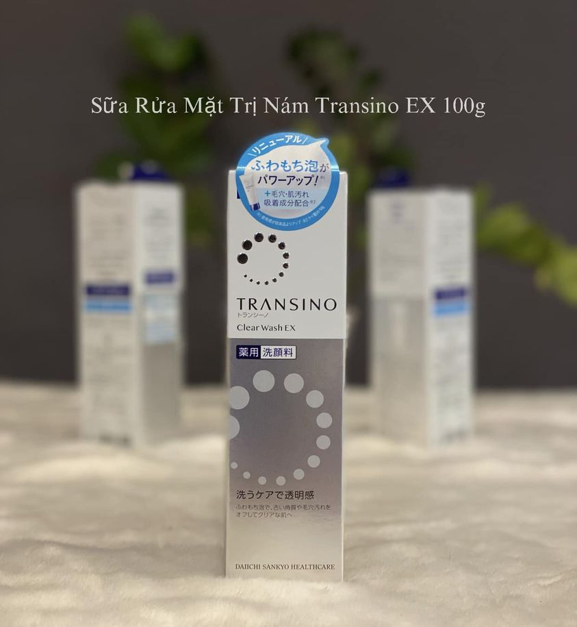 Sữa rửa mặt transino clear wash ex 100g mẫu mới 2020