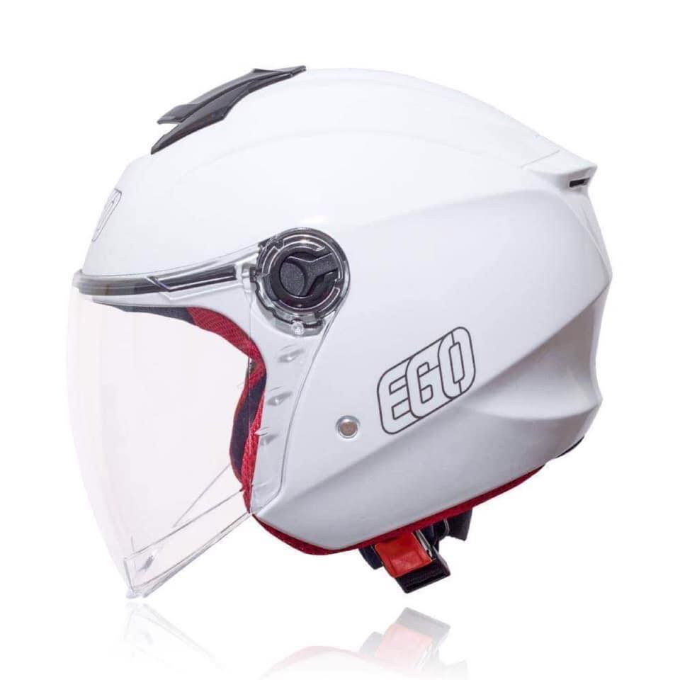 EGO E3 - MÀU TRẮNG/SOLID WHITE - MŨ BẢO HIỂM