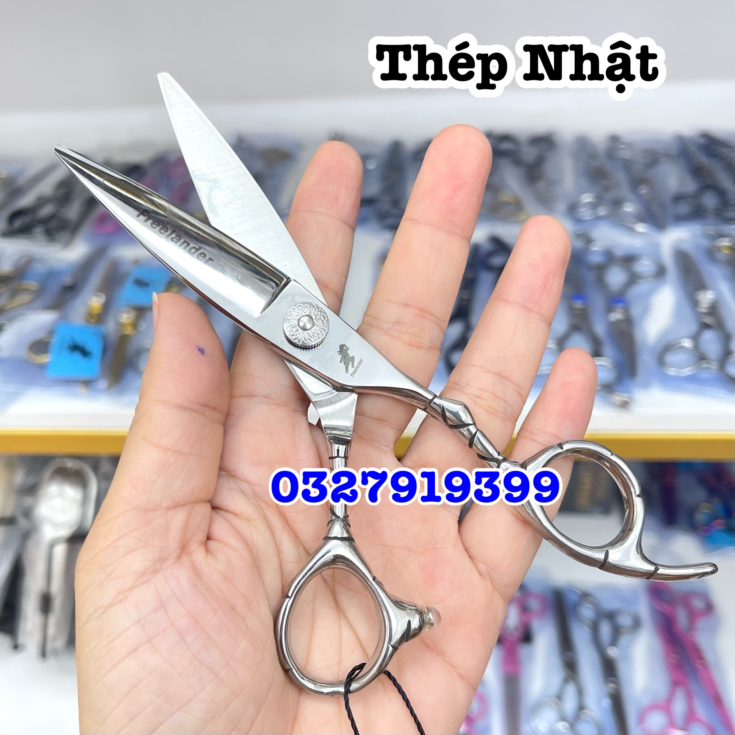 Kéo Chuốt Tóc Cao Cấp Freelander 6.0 in Thép Nhật S440C Độ Cứng Trên 62HRC Kích Thước 6 Inch Dành Cho Nữ