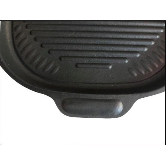 Chảo nướng chống dính Tân Thái Gia - Vỉ men gang nướng BBQ - vỉ nướng chống dính cao cấp