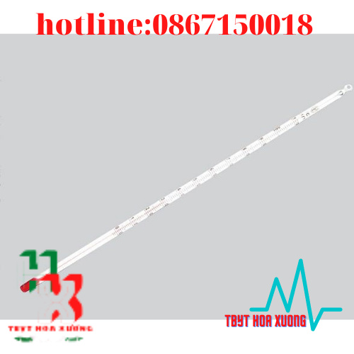 (Com Bo 10 Cái)Nhiệt Kế Đo Nước 0-100 độ C, Dài 20cm