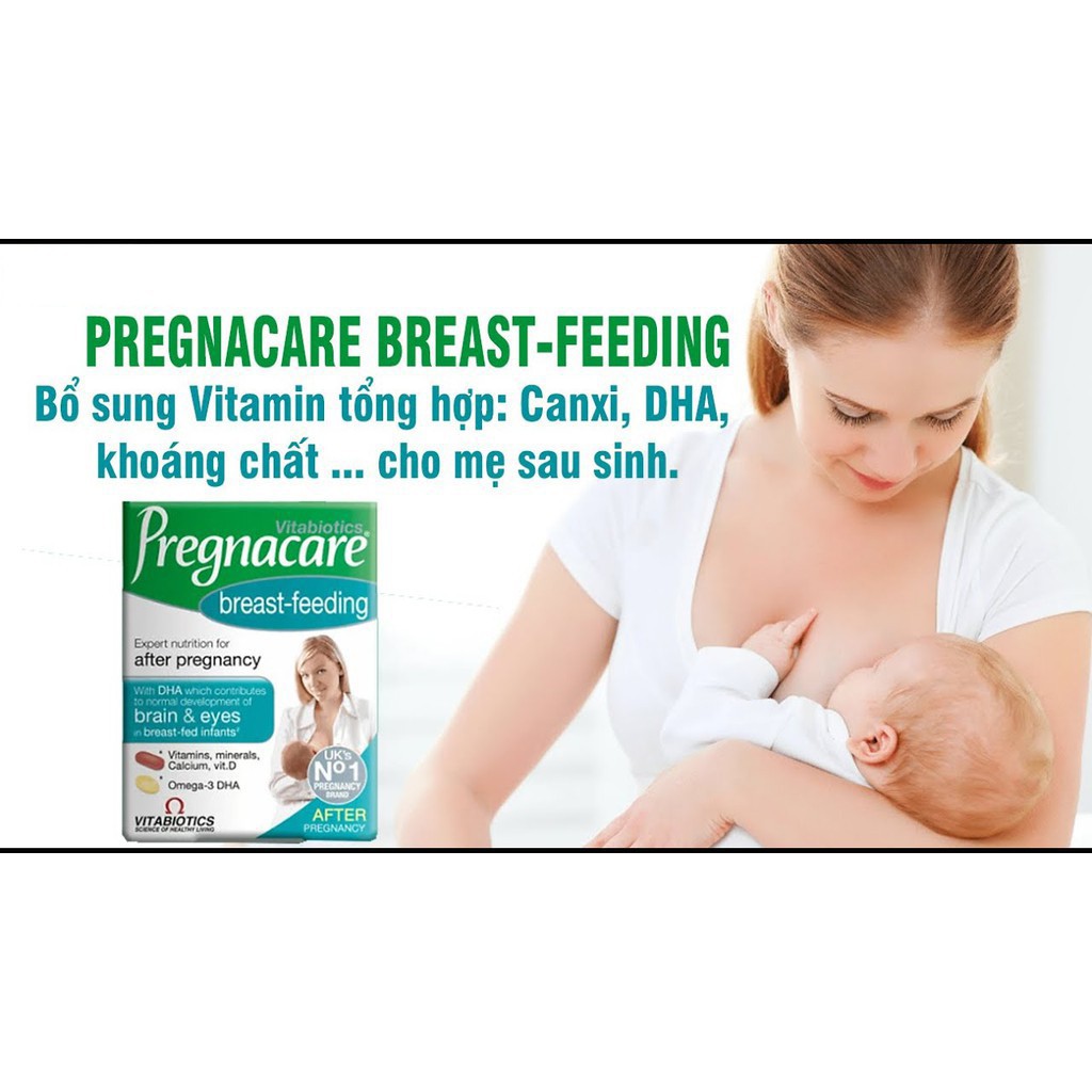 Vitamin tổng hợp Pregnacare Breast feeding (sau sinh) Anh 84 viên - Shop Sunflower