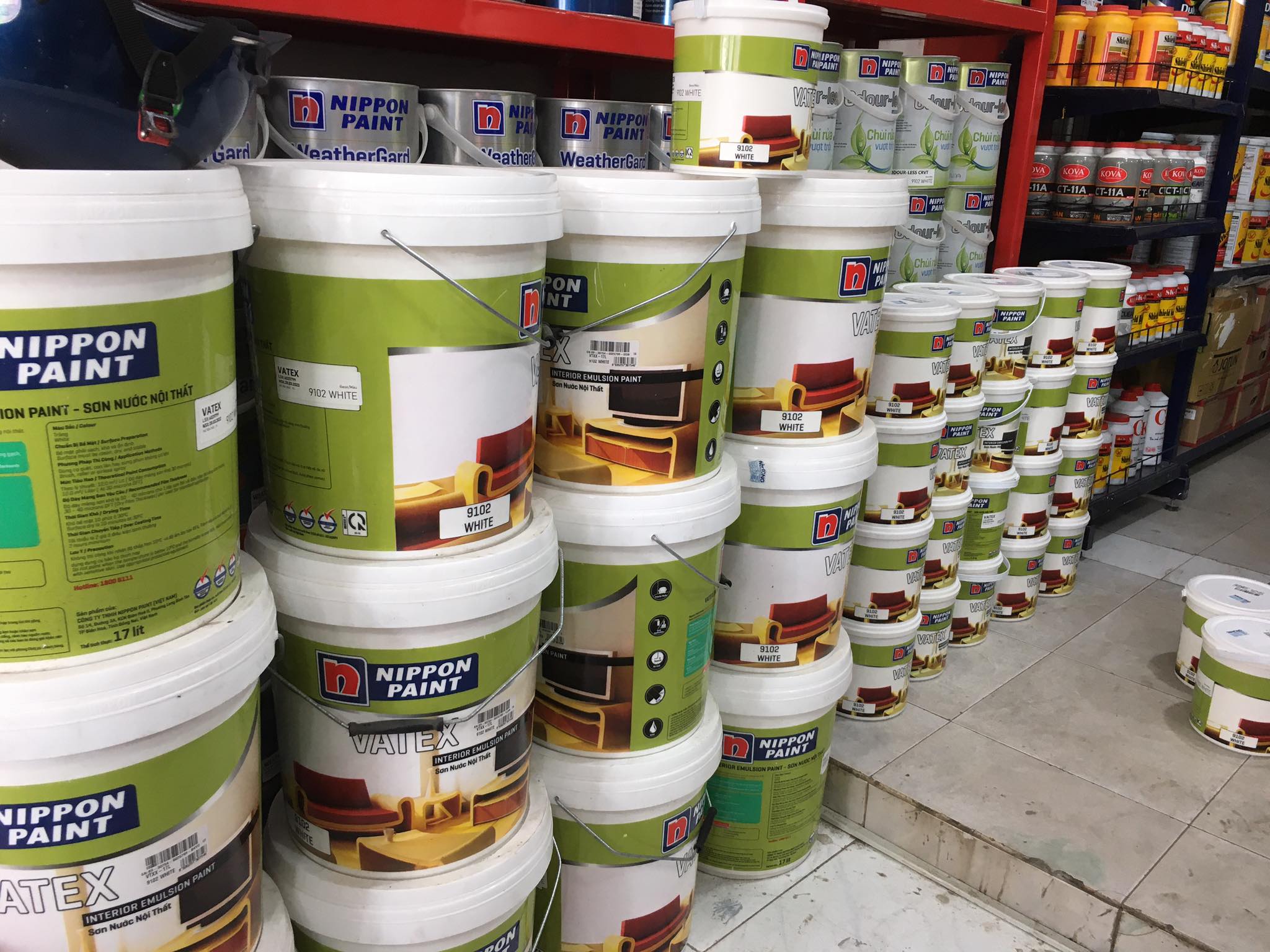 Sơn nước nội thất - Trung cấp - Nippon Vatex- Thùng 17L