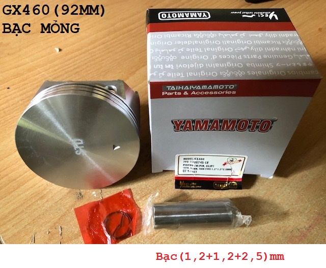 bạc séc măng, Piston 92mm ( loại mỏng) GX460 192F