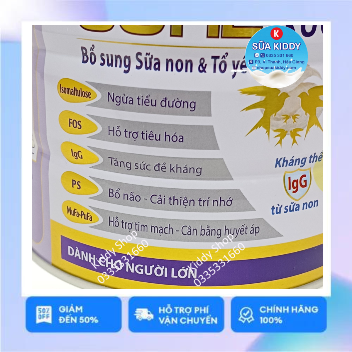 Sữa bột Gold Beta sure xương khớp 900g (GOLDMILK) (kiddy1234)
