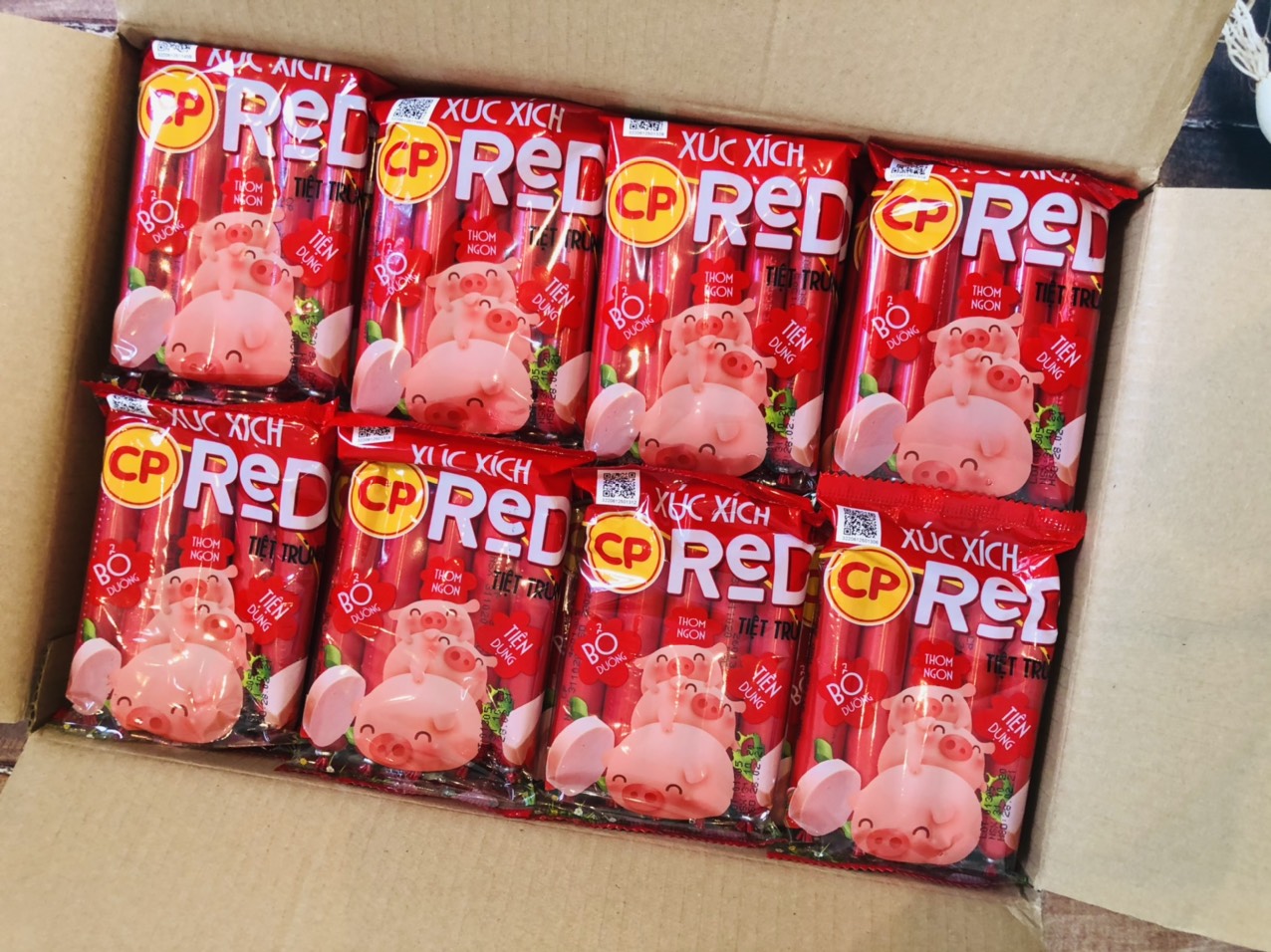 xúc xích tiệt trùng CP gói 100g_minhnhatfood