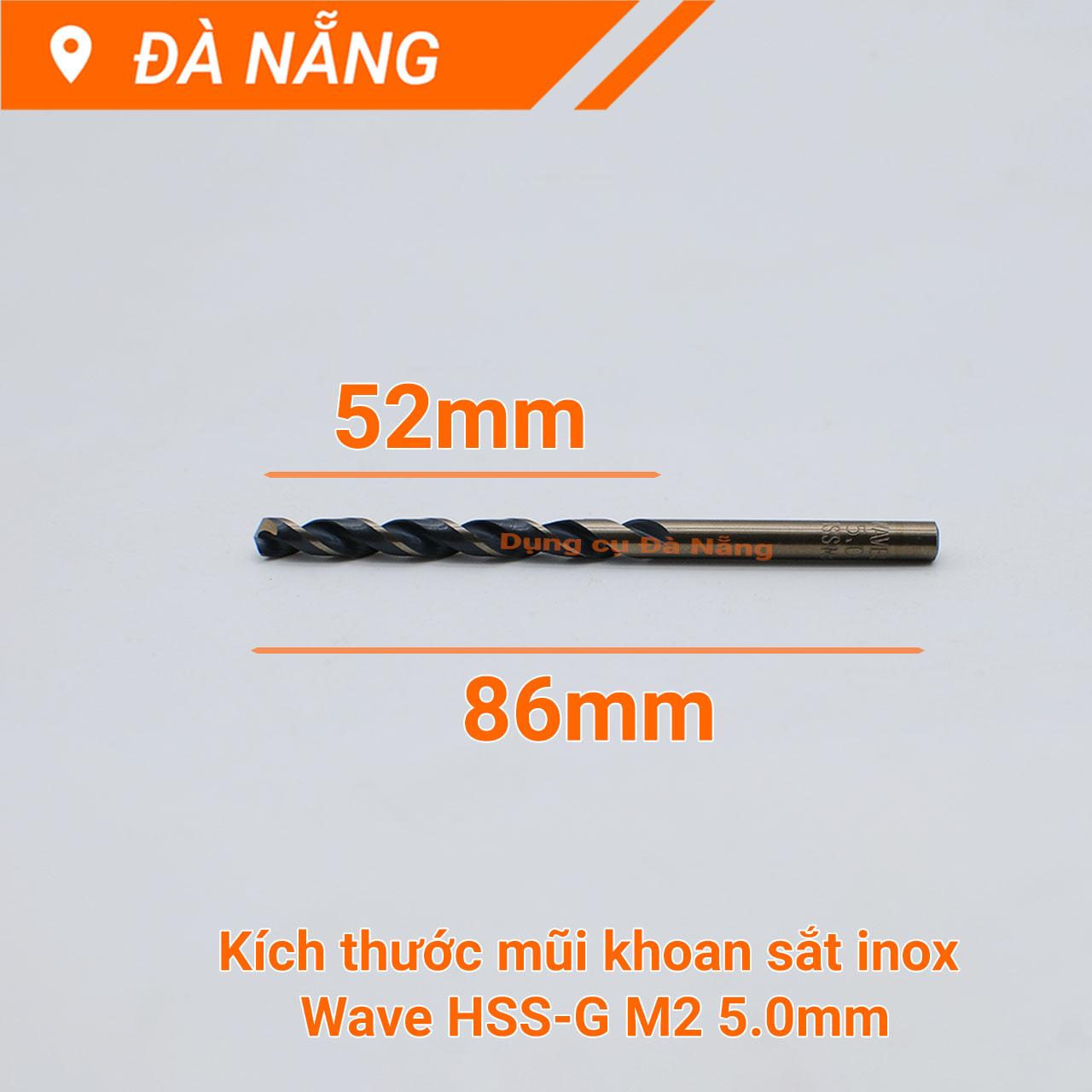 Mũi khoan sắt inox Wave HSS 1-10mm