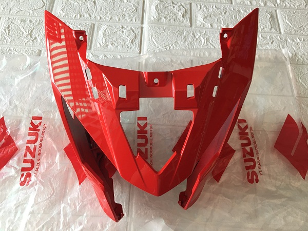 Ốp chóa đèn trước Satria Fi và Raider Fi màu đỏ