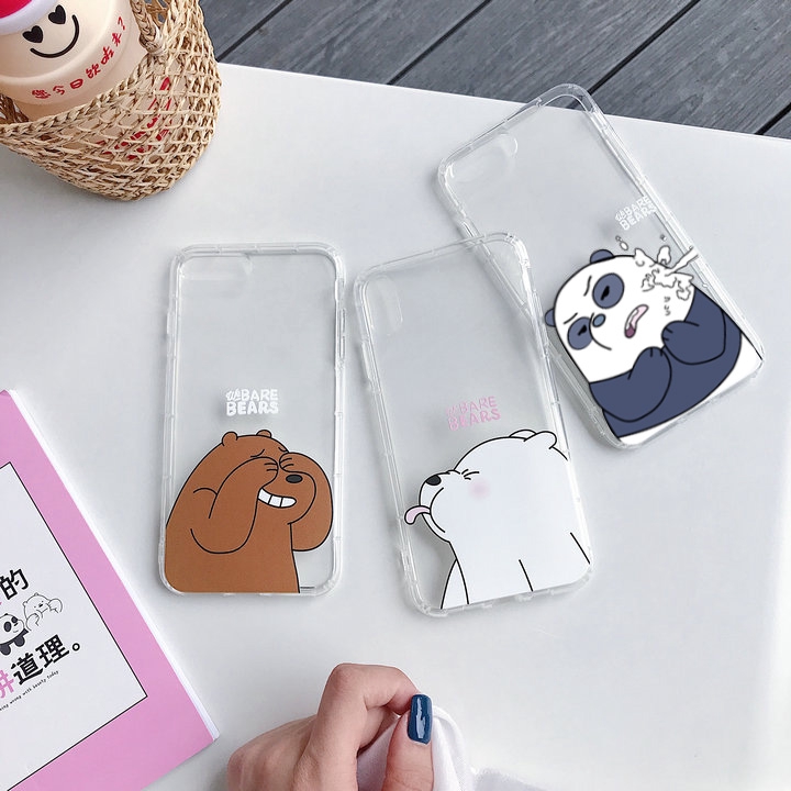 Ốp lưng Silicon dẻo trong anh em gấu dành cho iphone 6s 6Plus 6sPlus 7 7Plus 8 8Plus X XS xr xsmax 11 11pro 11promax 12mini 12pro 12promax 12 T23