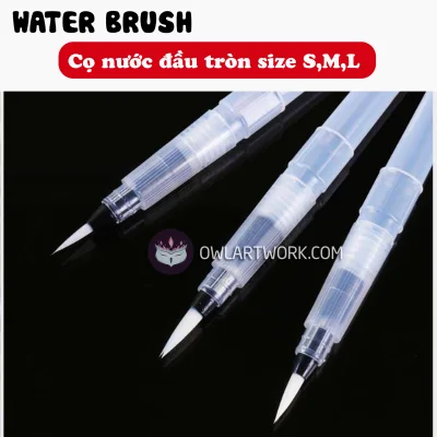 [HCM]Cọ nước thân ngắn thân dài ĐÀU TRÒN WaterBrush size S-M-L