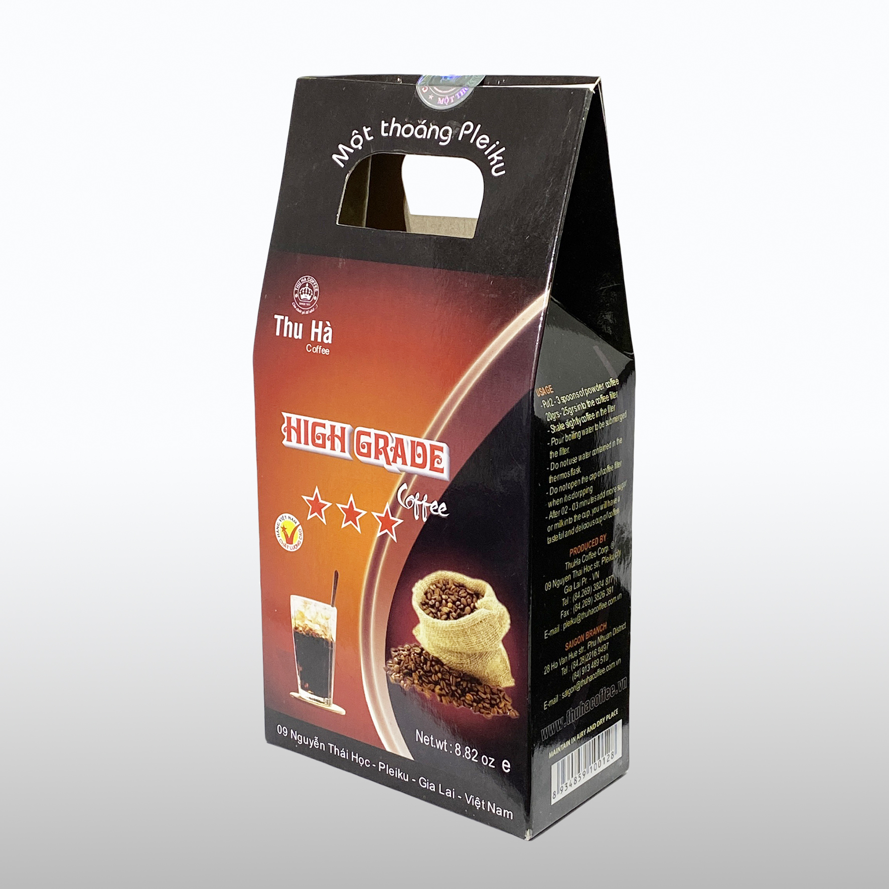 Bộ 2 hộp cà phê Cao Cấp 3 Sao Thu Hà 250gram