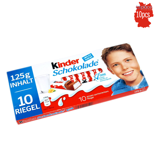 Kinder socola sữa vỉ 8 thanh 100g,125g,150g