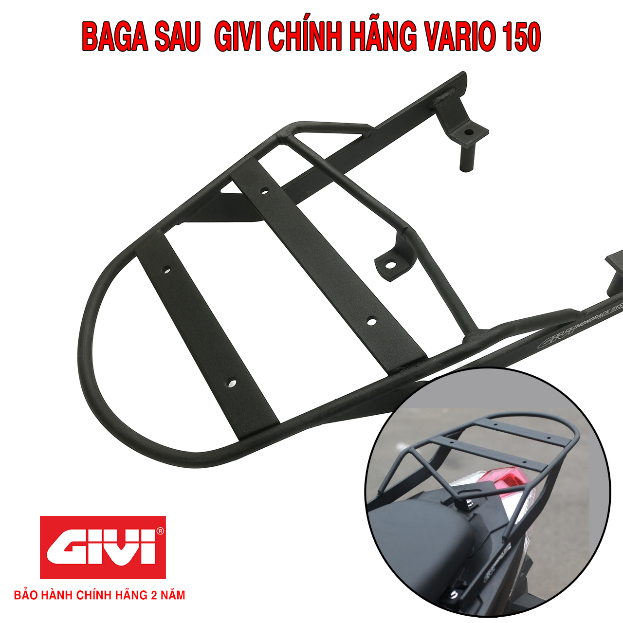Baga after Givi MV Vario 150 bearing genuine high-warranty 2 years