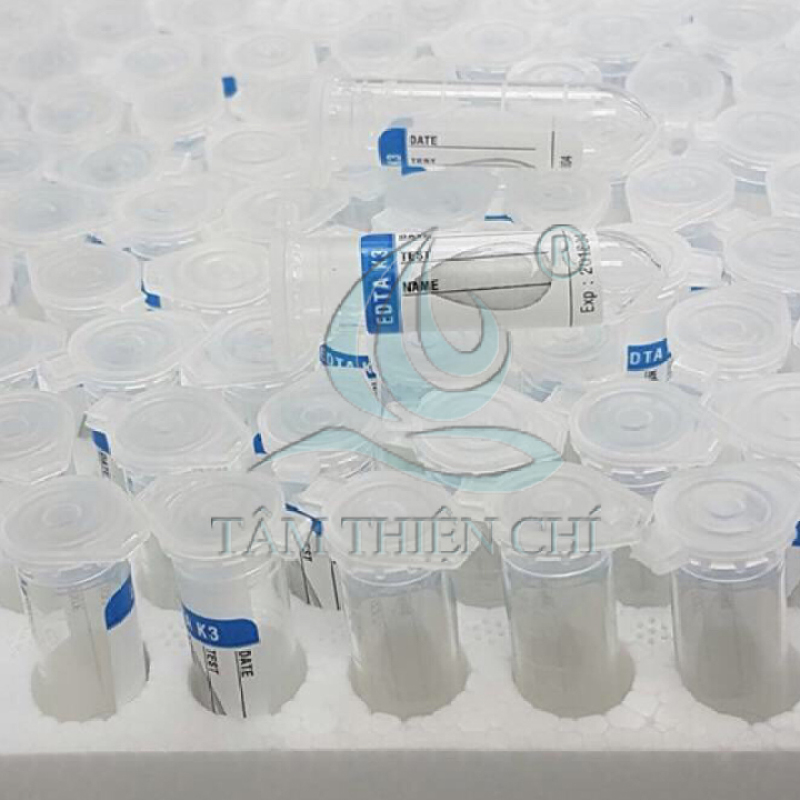 Ống nghiệm kháng đông EDTA nhi HTM hộp 100 ống cao cấp