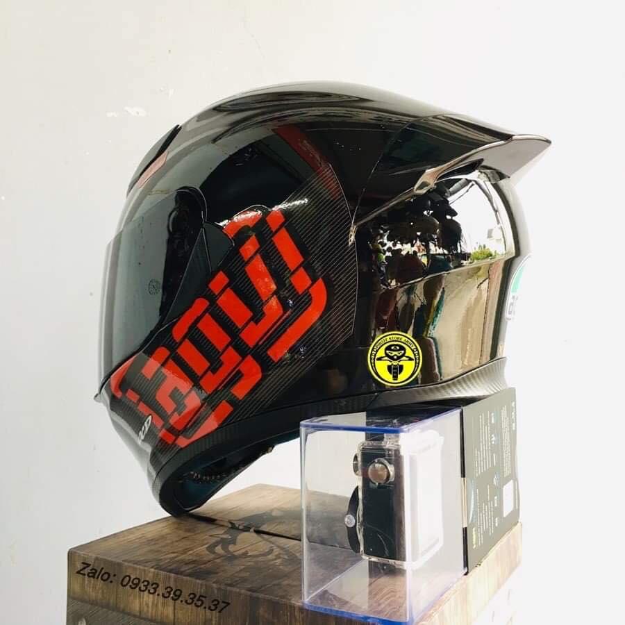 MŨ FULLFACE ROC 1 KÍNH lên tem ĐỎ CỰC ĐẸP, tặng túi, bảo hành 12 tháng