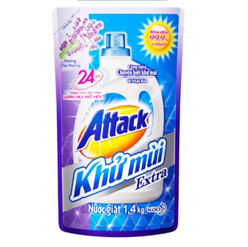 Nước giặt Attack khử mùi kháng khuẩn công nghệ Nhật