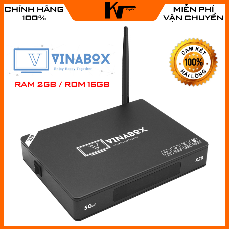 Đầu Android Vinabox X20 Siêu phẩm 2020 Ram 4GB Android 10 Wifi AC Bluetooth