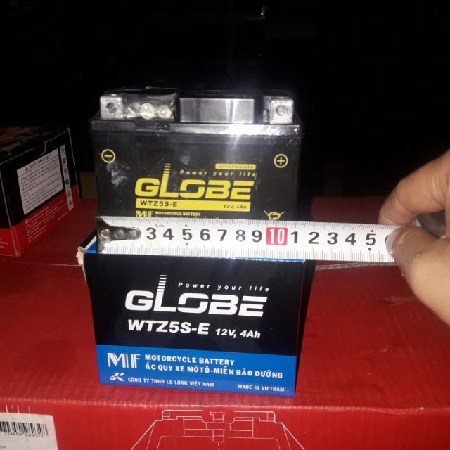 Bình Globe WTZ5S-E CHO XE WAVE RS, FUTURE NEO
