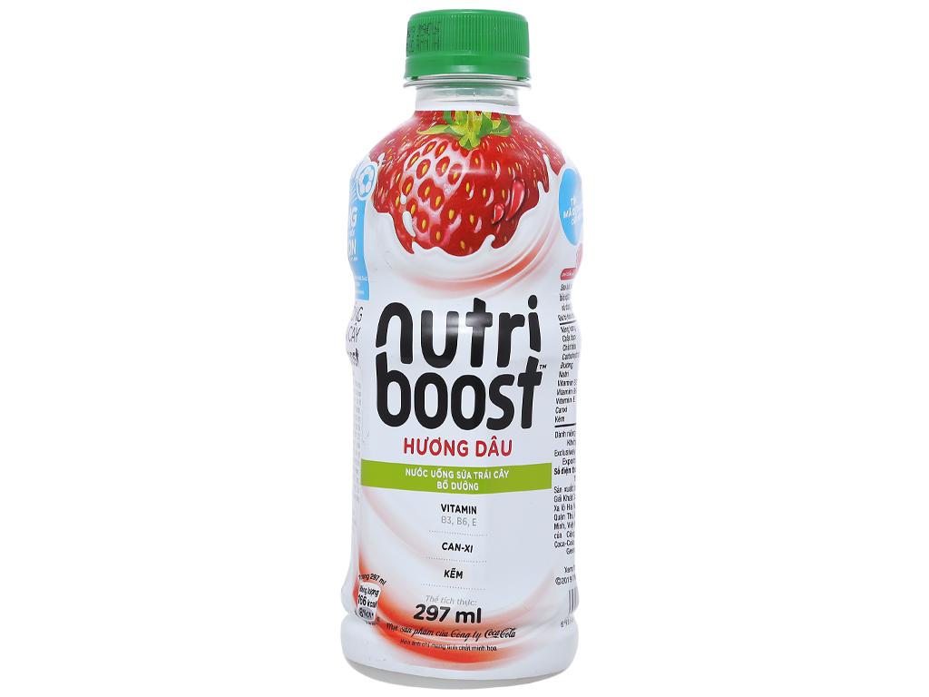 Combo Lốc 6 Chai Nutriboost Dâu 297ml