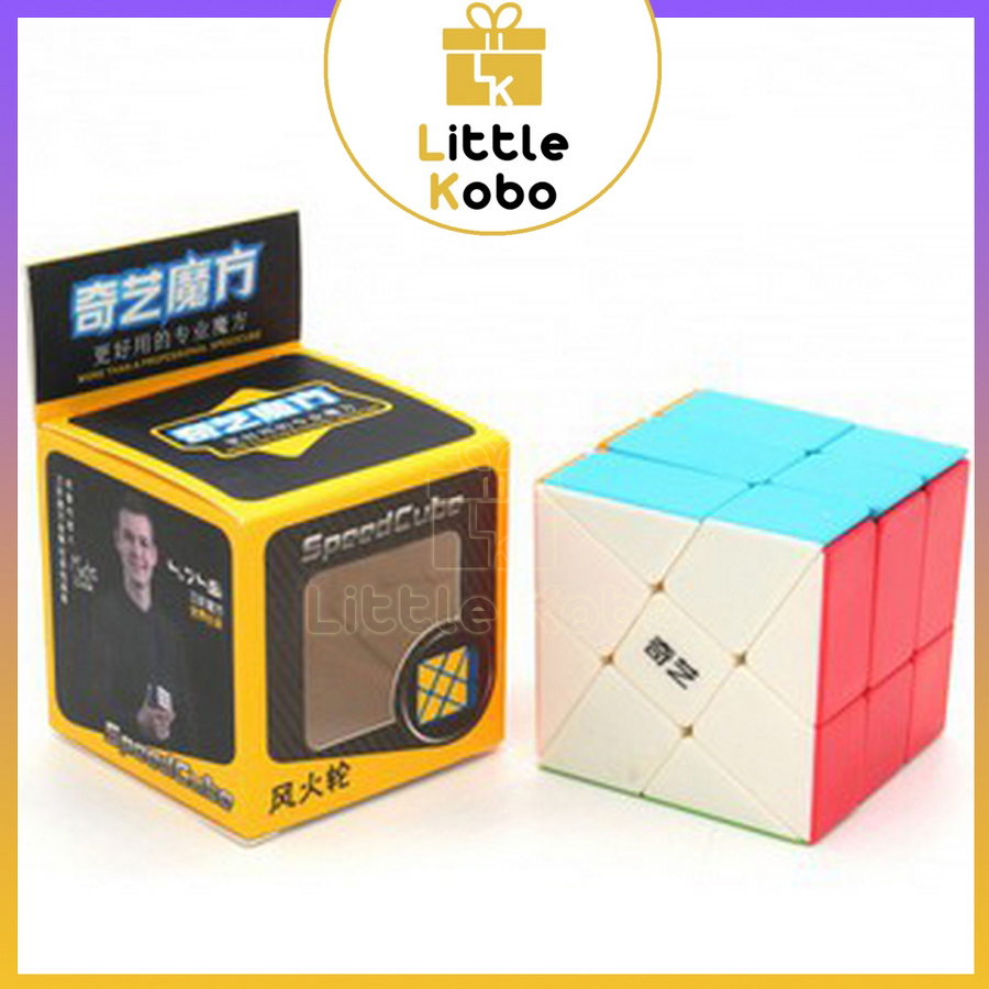 Rubik QiYi Windmill Cube Rubic Biến Thể Cối Xoay Gió Stickerless Đồ Chơi Trí Tuệ Trẻ Em Phát Triển Tư Duy - Little Kobo