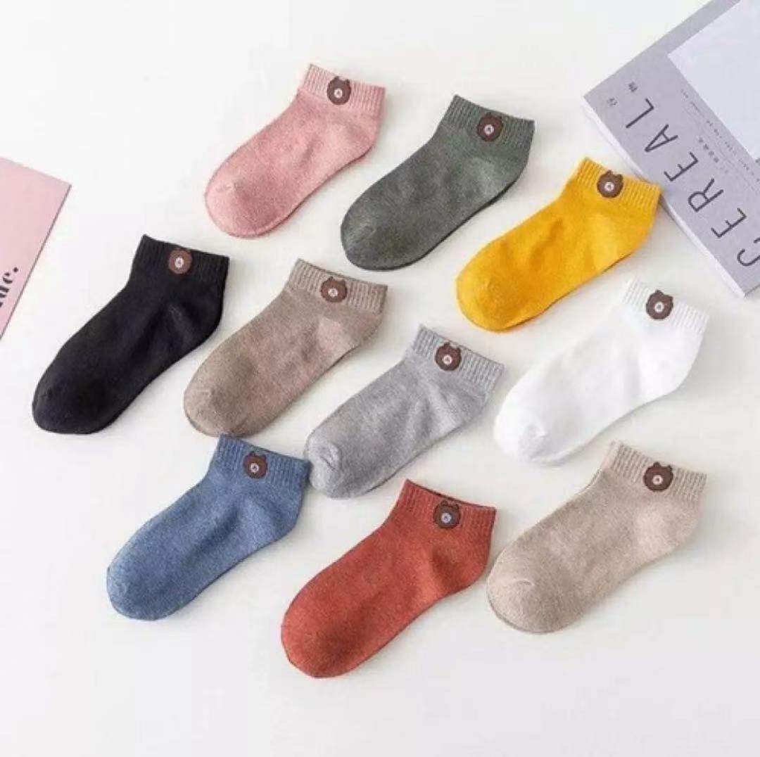 Set 10 đôi tất gấu Brown