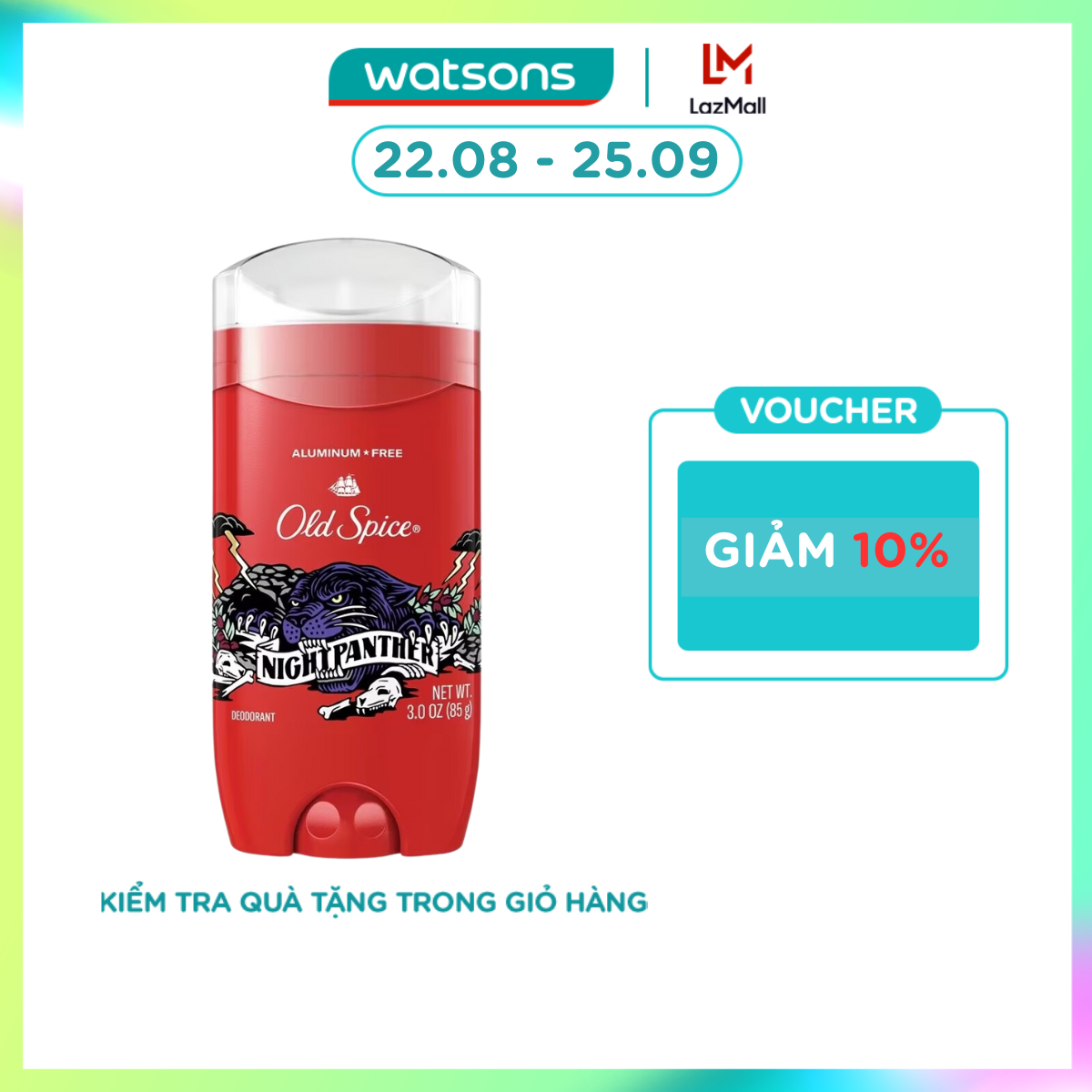 Sáp Khử Mùi Old Spice Nightpanther Deodorant 85g