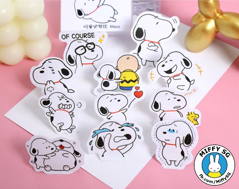 [SNOOPY DOG] Hộp 44 sticker giấy SWEET SNOOPY