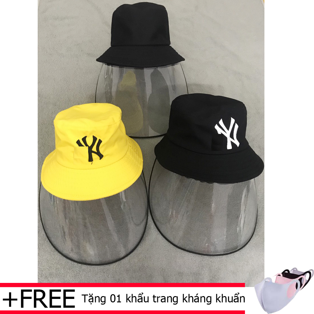 Mũ nón có màn chắn trong suốt chống tia bắn, an toàn sức khỏe, bảo vệ gia đình (tặng kèm 01 khẩu trang kháng khuẩn)