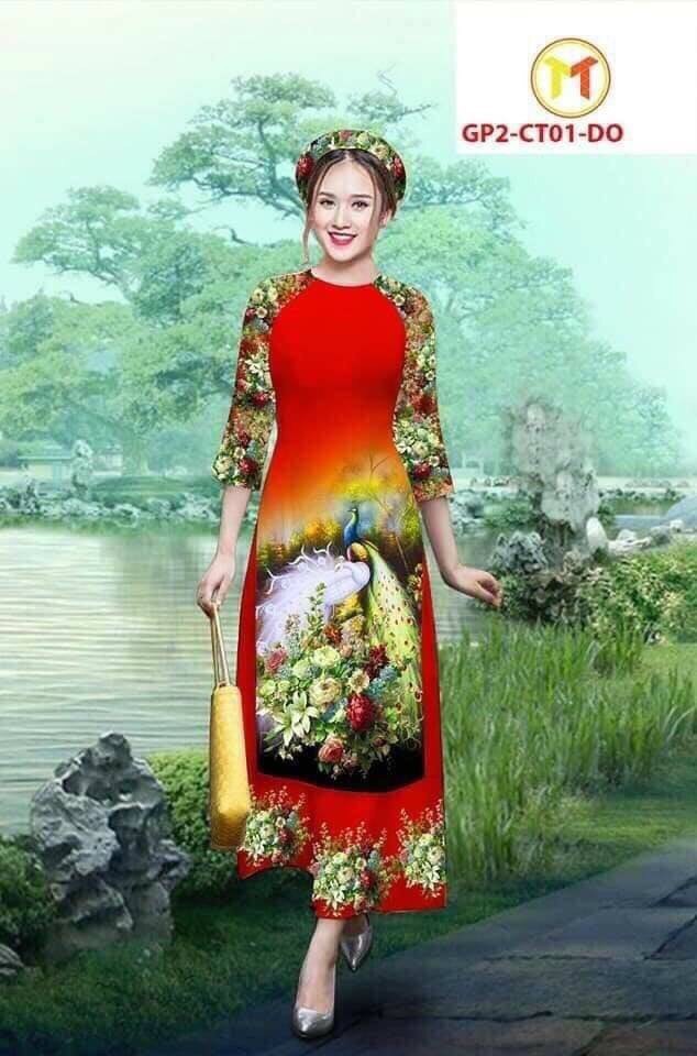 [KHUYẾN MẠI SỐC] Áo Dài Cách Tân Lụa Nhật IN HOA SIÊU ĐẸP