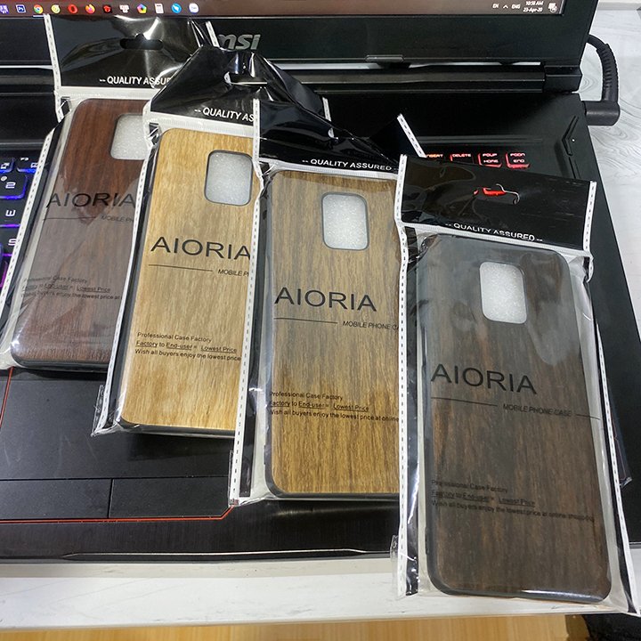 Ốp lưng cho Xiaomi Redmi Note 9S - Note 9 Pro  - Vân gỗ AIORIA