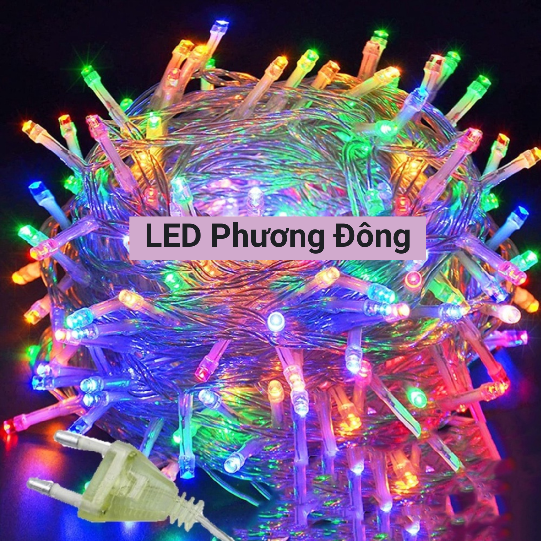Dây đèn LED chớp trang trí Noel 10m - 8 kiểu chớp chống nước trang trí ngoài trời