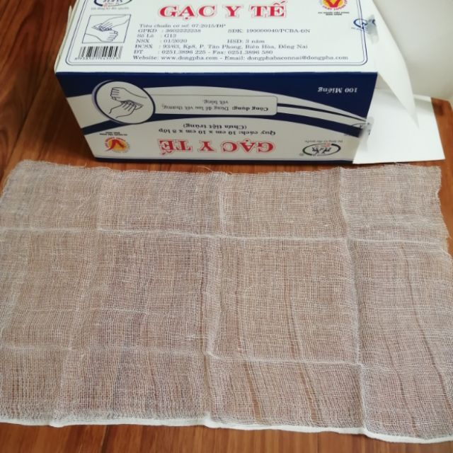 (Q1-HCM) Gạc Y tế Đông Fa - Gạc Đắp Mặt Nạ Dùng Cho Spa (Hộp 100 miếng)