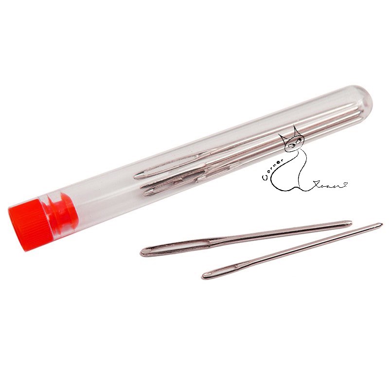 Set 9 kim khâu len kèm ống đựng tiện dụng