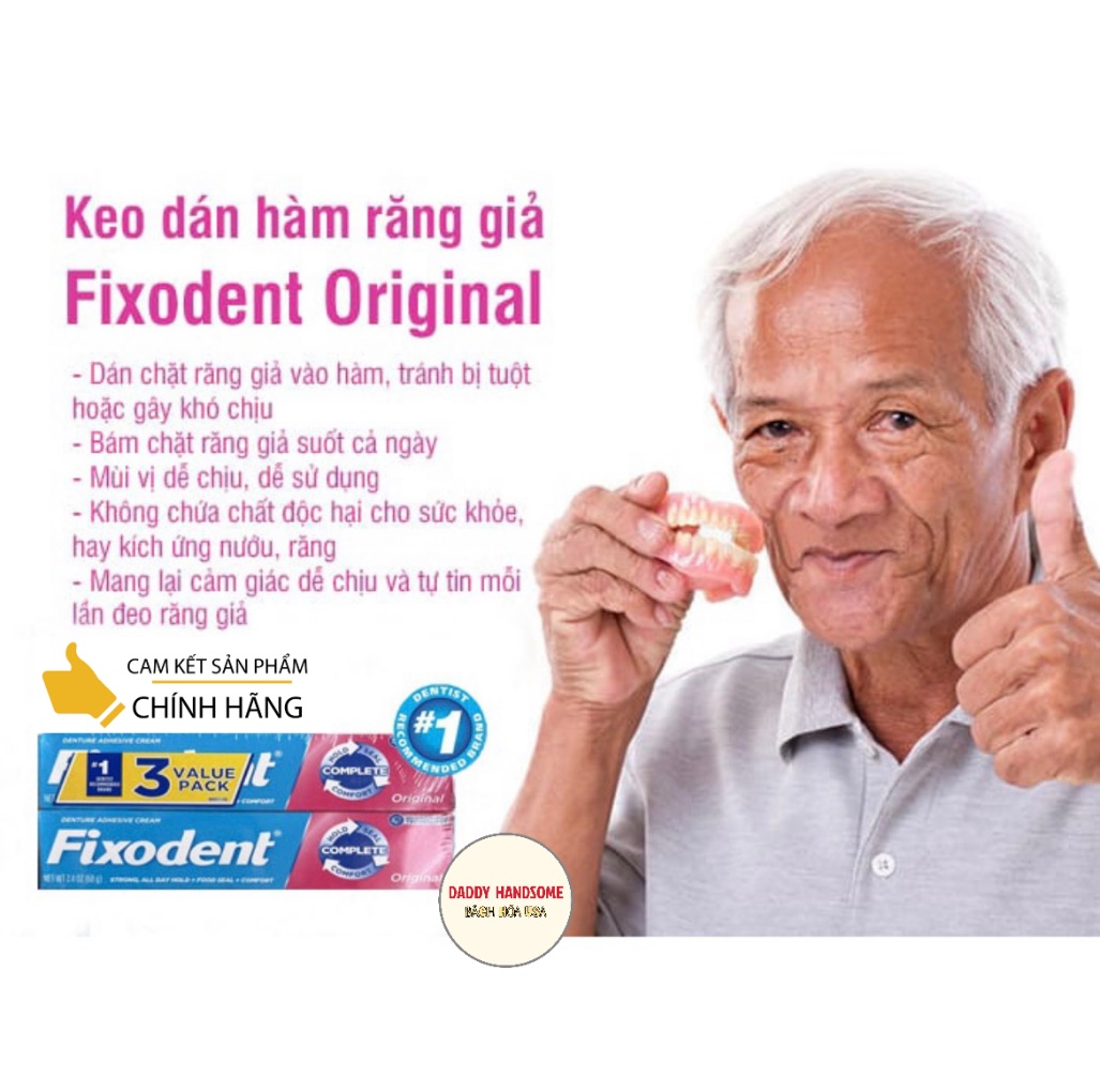 Keo Dán Hàm Giả Fixodent 68gr