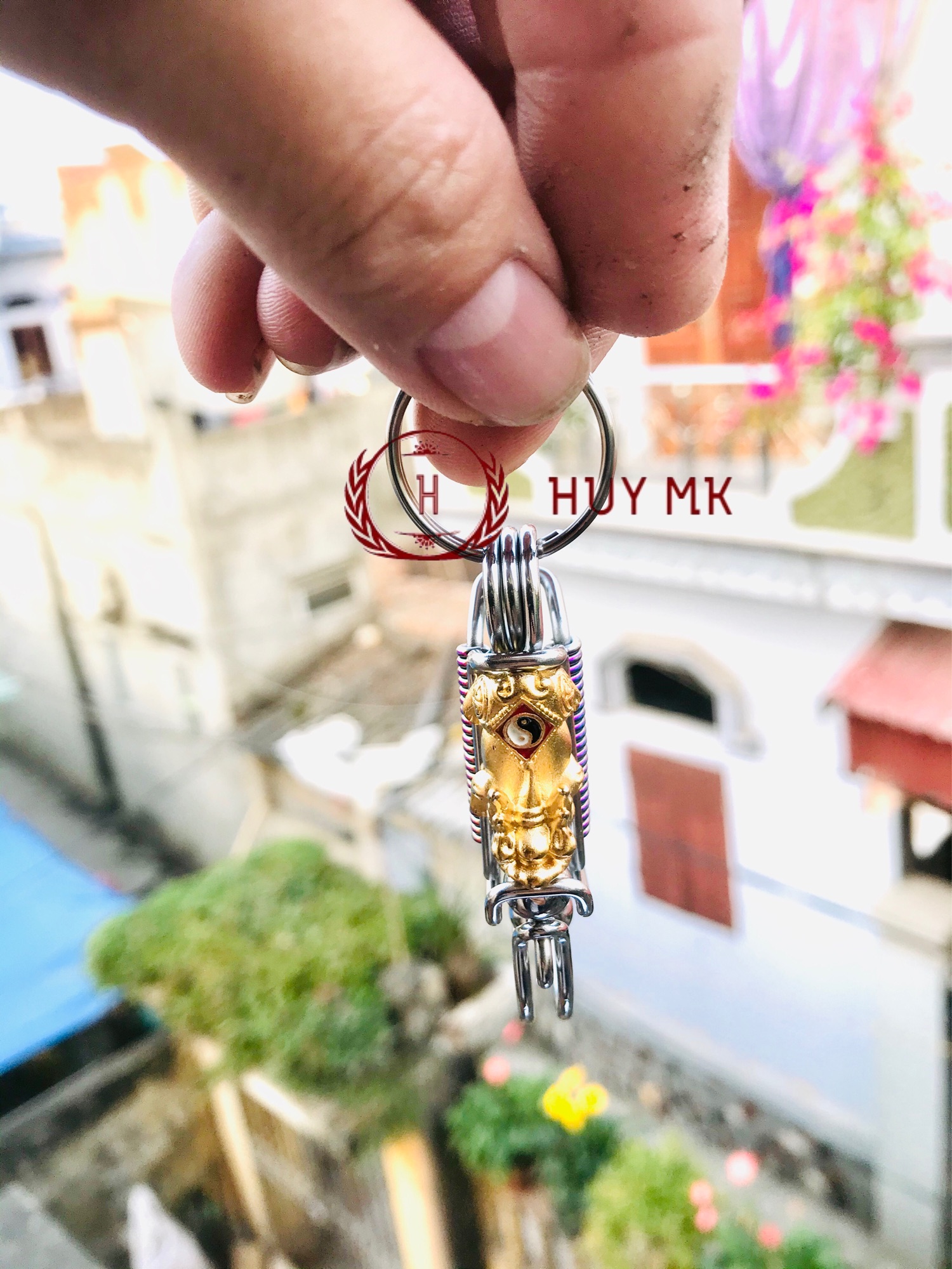 Móc khoá thủ công tỳ hưu thiên lộc cao cấp