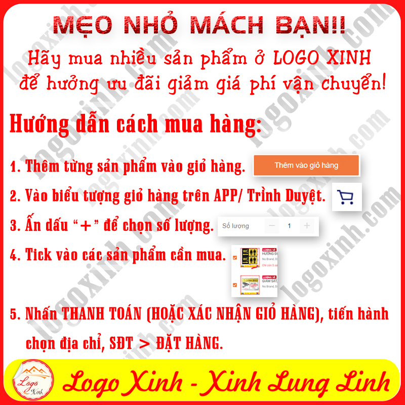 LOGO TEM STICKER YÊU CẦU GIỮ GÌN VỆ SINH CHUNG, KEEP CLEAN THIS AREA