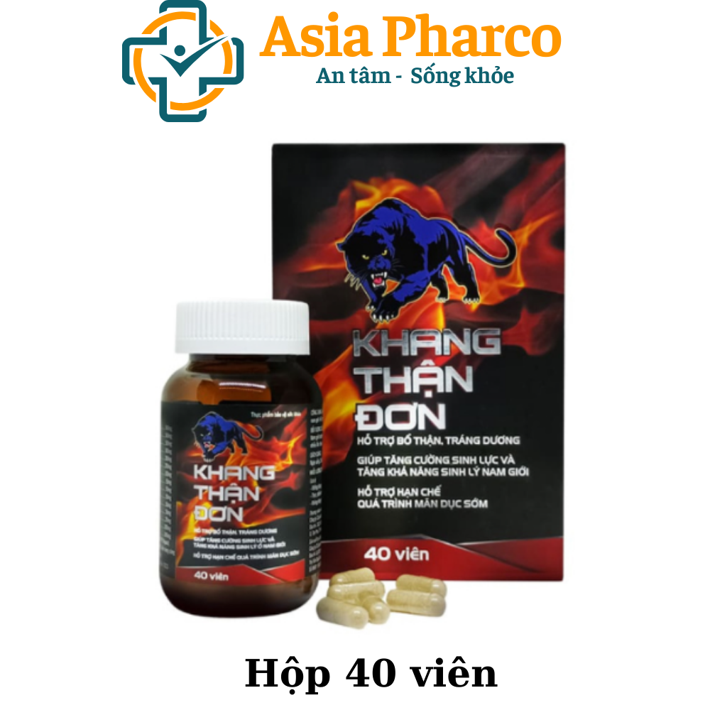 Hỗ trợ tăng sinh lý nam bổ thận tráng dương khang thận đơn dân khang hộp 40 viên