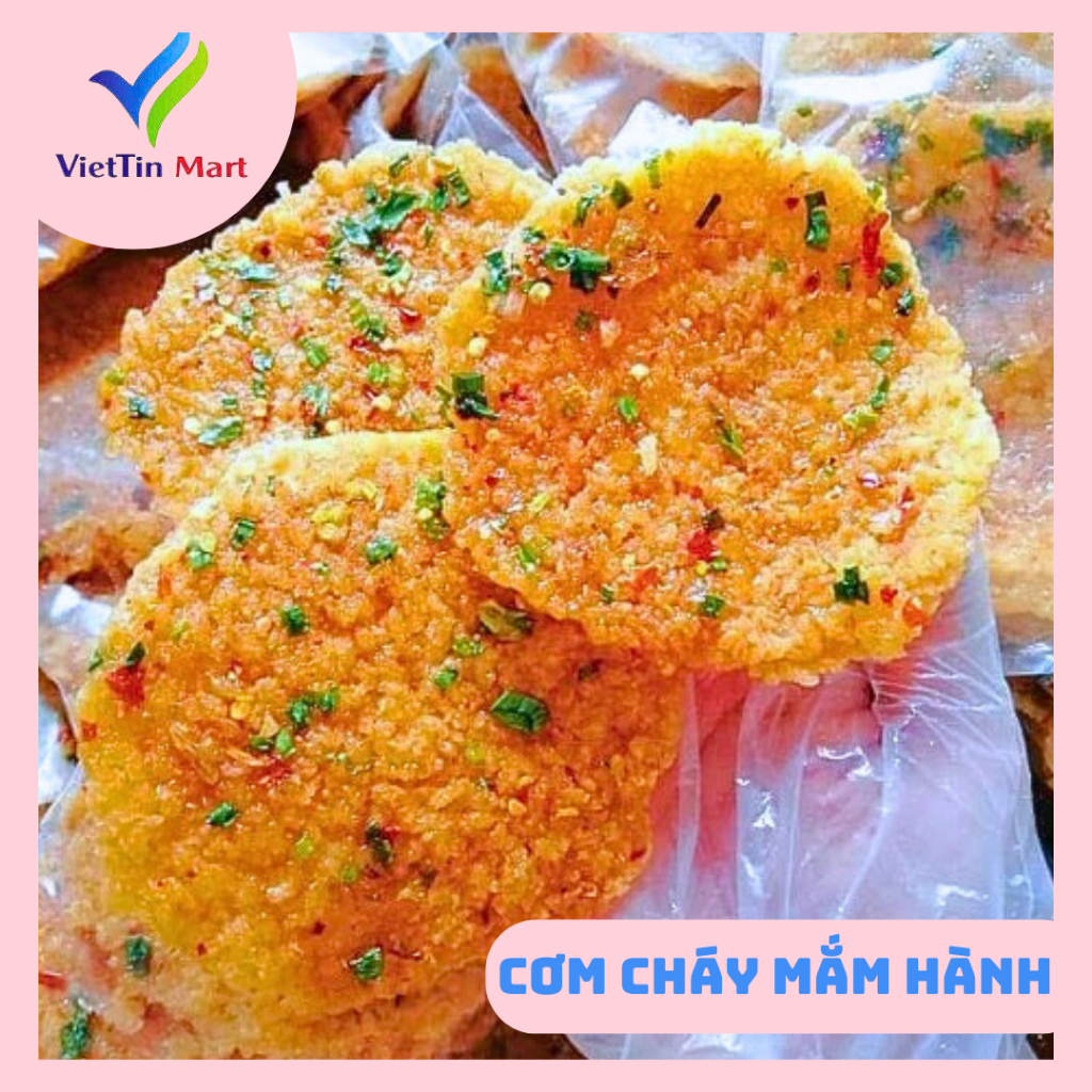 Combo 10 bịch cơm cháy chiên mắm hành - viettin Mart