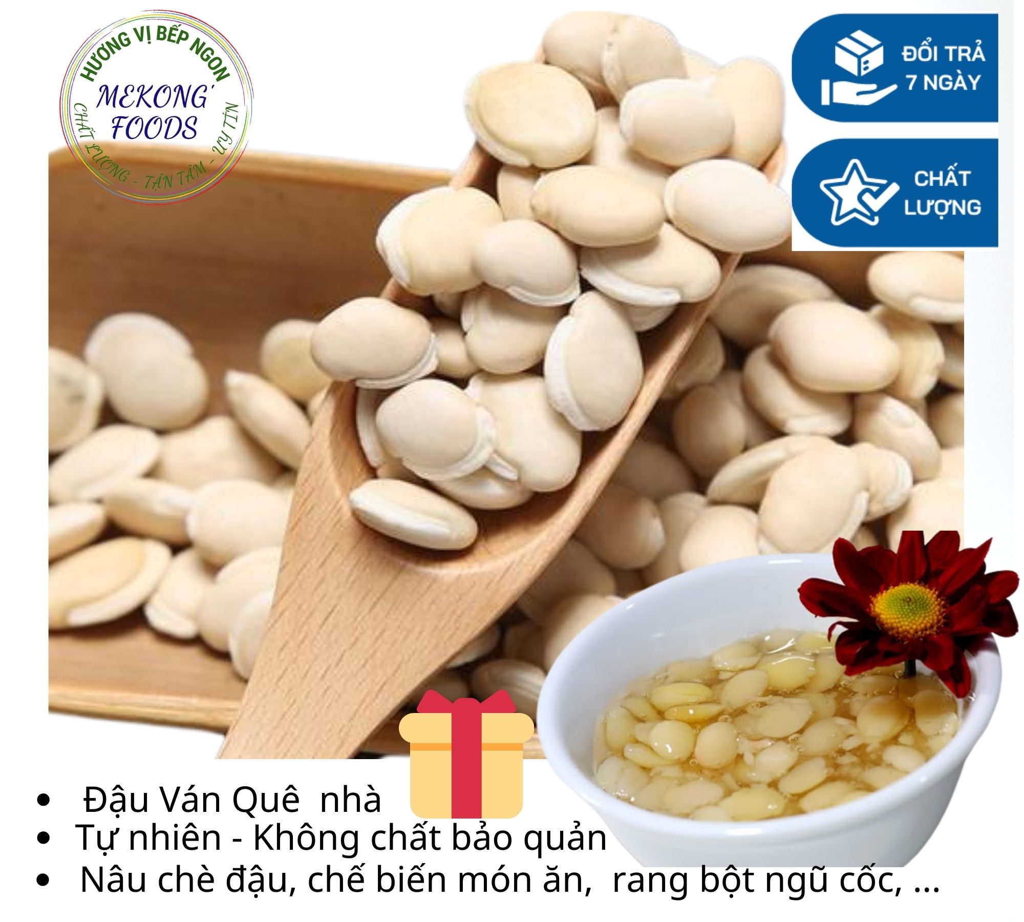 1kg Đậu Ván Khô nấu chè