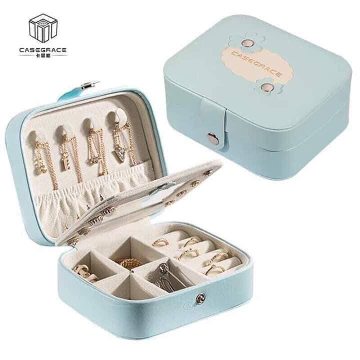 Hộp đựng đồ trang sức kèm gương mini