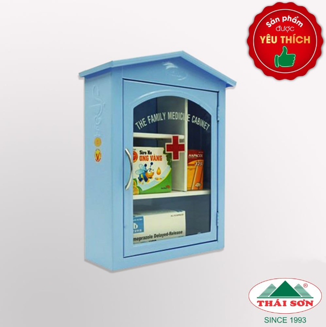 Tủ Thuốc Gia Đình Thái Sơn Chất Liệu Sắt Sơn - Tĩnh Điện ( HÀNG CHÍNH HÃNG - ĐỔI TRẢ MIỄN PHÍ )