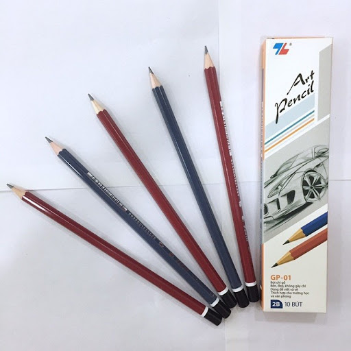 Bút Chì Gỗ Thiên Long  2B / HB  Chính Hãng Chuyên Dụng Cho Học Sinh