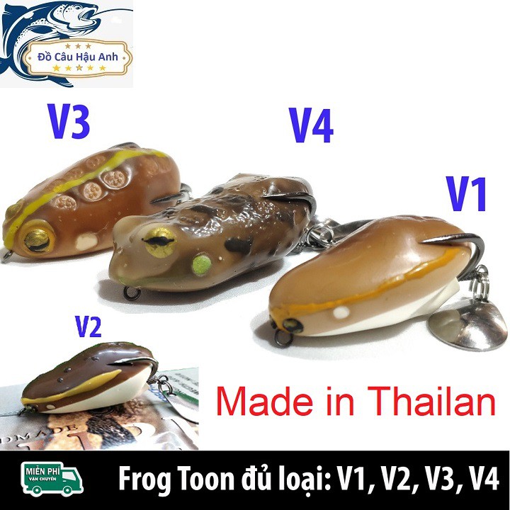 Mồi giả nhái hơi Frog Toon V1 V2 V3 V4 Thái Lan - Chuyên câu Lure siêu nhậy  (cam kết đổi trả trong 2 tuần đầu)