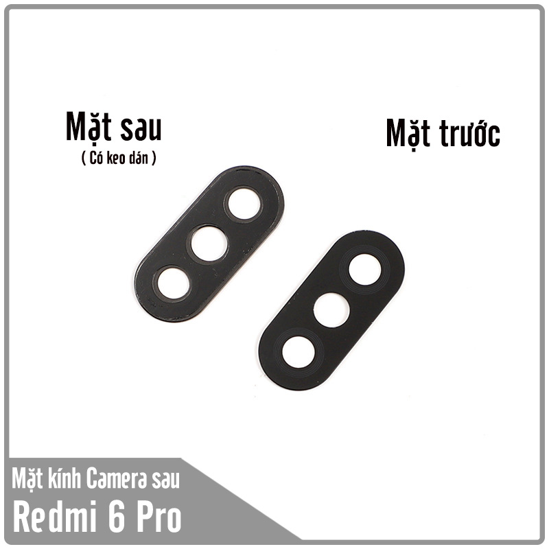 Mặt kính thay thế camera sau cho Xiaomi Redmi 6 Pro