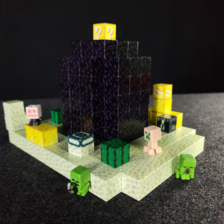 Mô hình lắp ráp minecraft từ các khối nam châm
